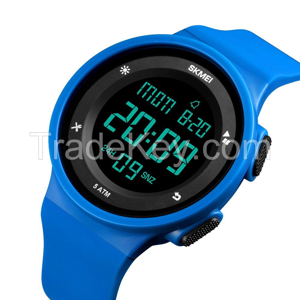 Swimming Sports Digital Watch For Men Women Chrono Alarm EL Light Black Skmei Watch 1445-4