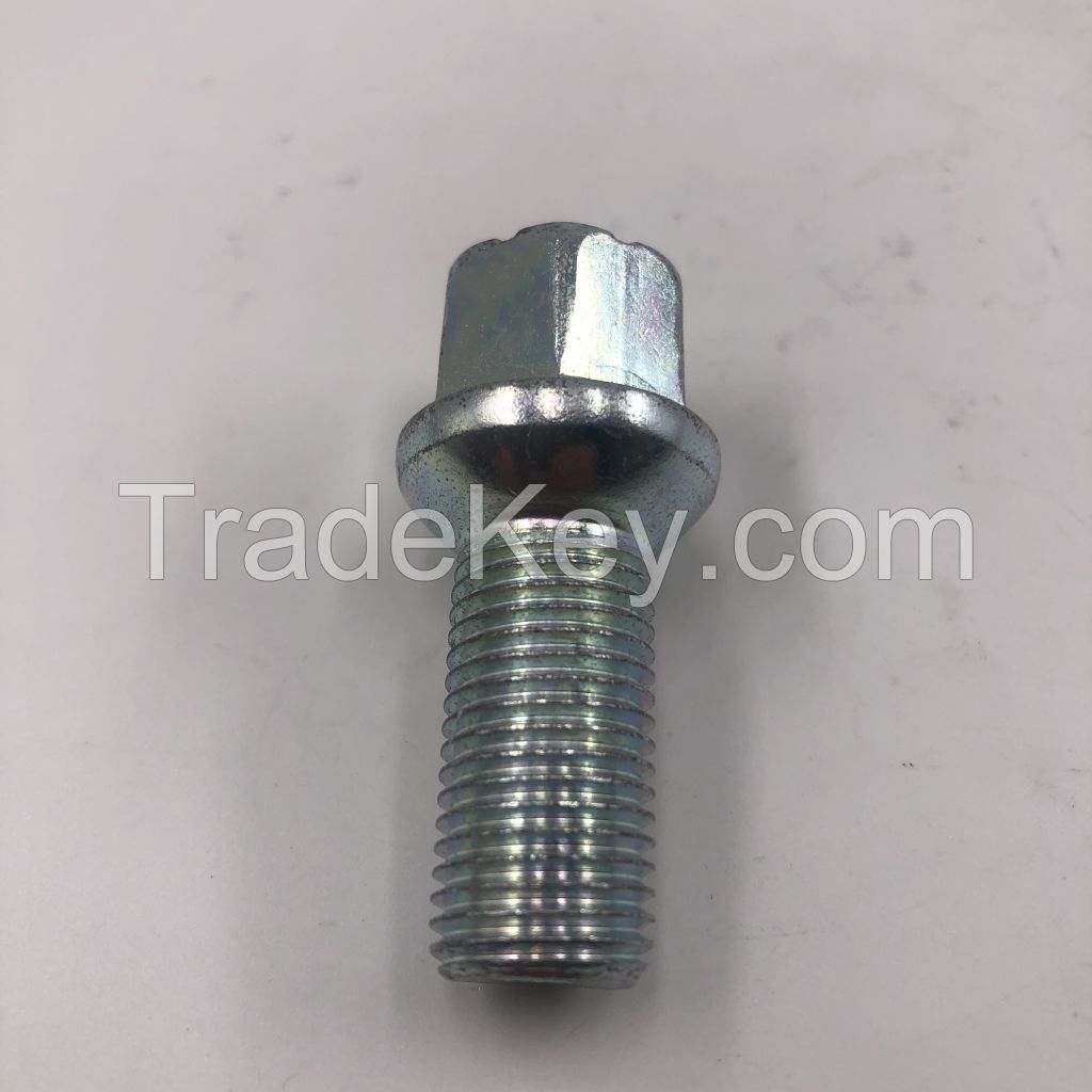 Wheel hub screw, tire screw