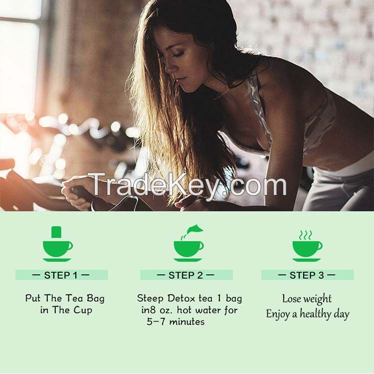 Custom slimming tea 14 day detox Tea Natural Private Label Beauty Fitness Diet herbal tea