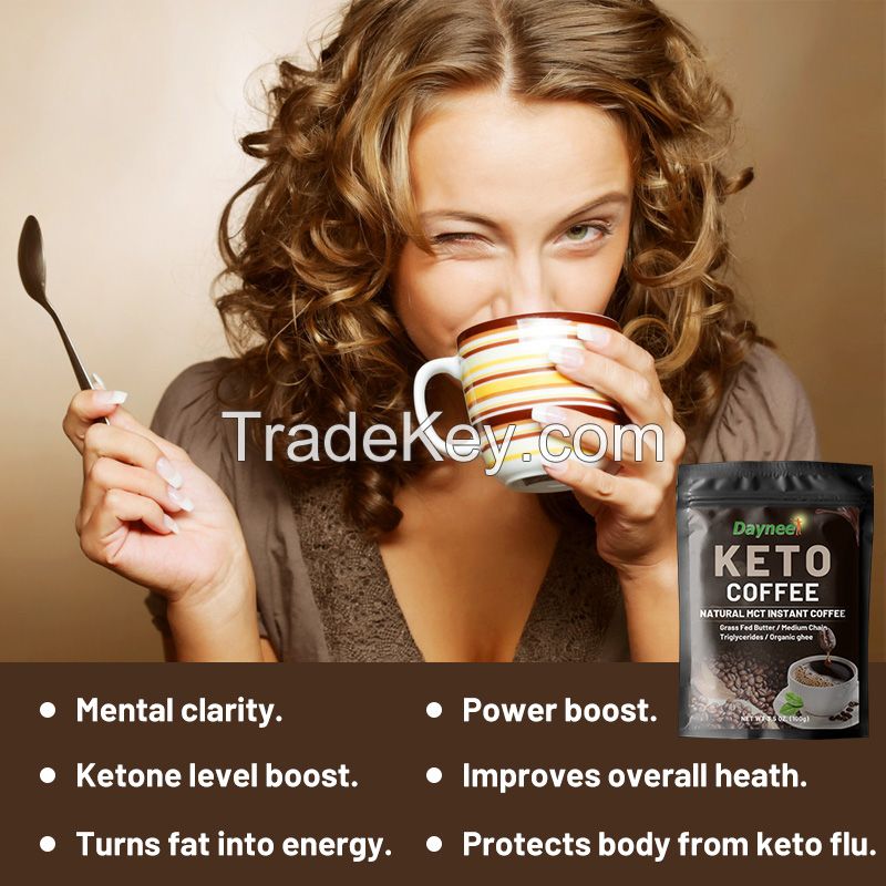 Keto Coffee Custom Diet instant Keto coffee creamer MCT lose weight Dietary supplements Burn Fat Slim Keto Coffee powder