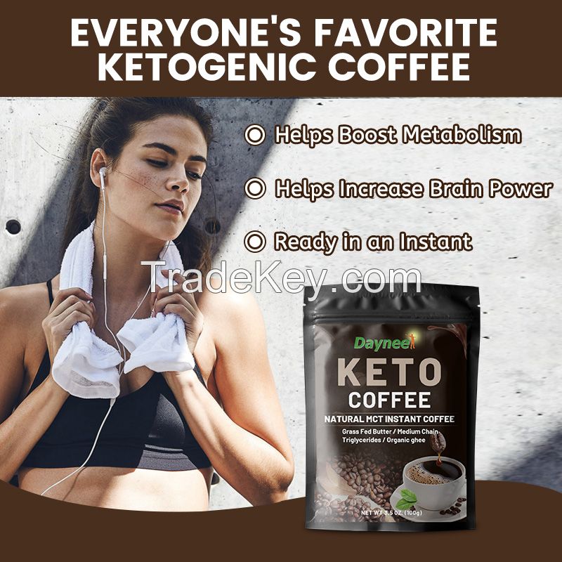 Instant keto coffee drink for ketogenic diet body fitness KETO coffee