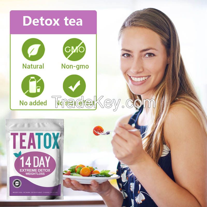 14 Day slimming Extreme Detox tea Burn fat Cleanse Metabolism weight loss Slim herbal Tea Factory custom