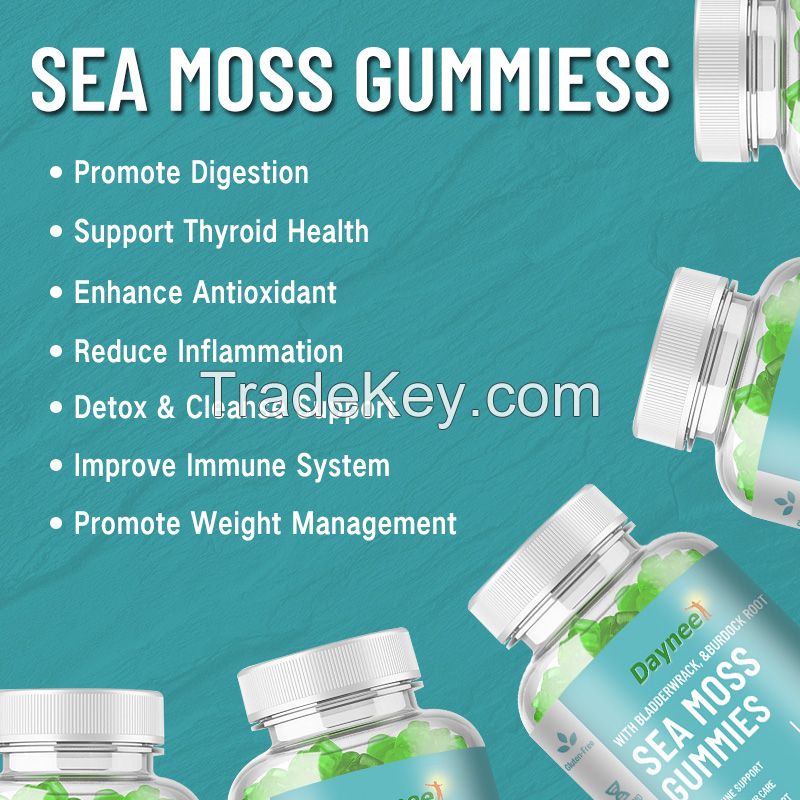 Healthcare supplements seamoss gummies vegan organic sea moss gummies sugar free