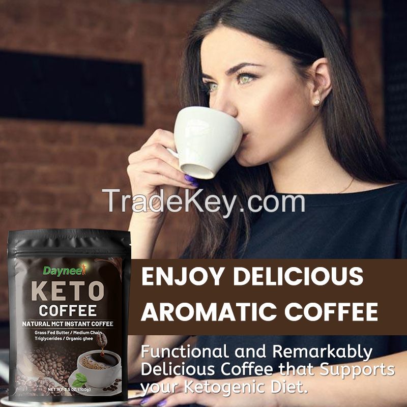 Instant keto coffee drink for ketogenic diet body fitness KETO coffee