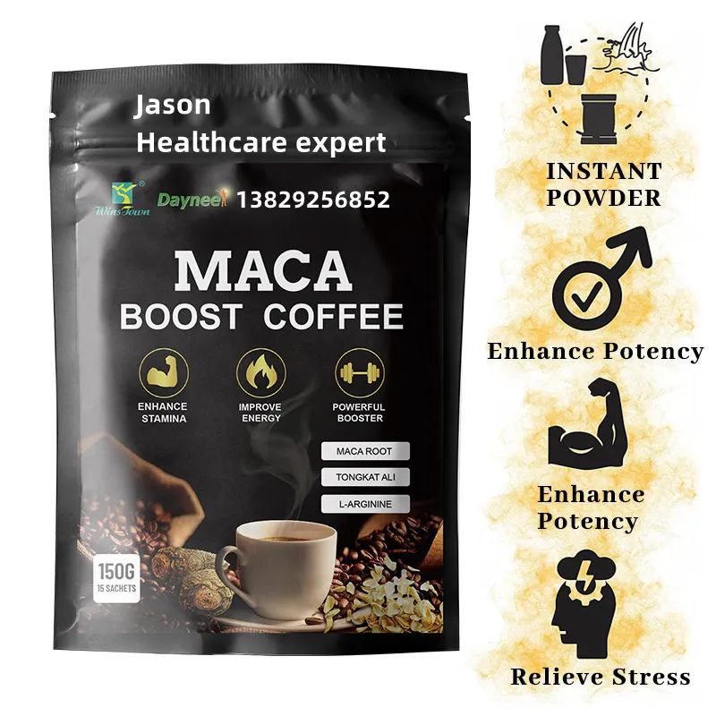 ODM OEM best Maca Coffee Power Energy Coffee for man Instant Black Maca Powder For Man