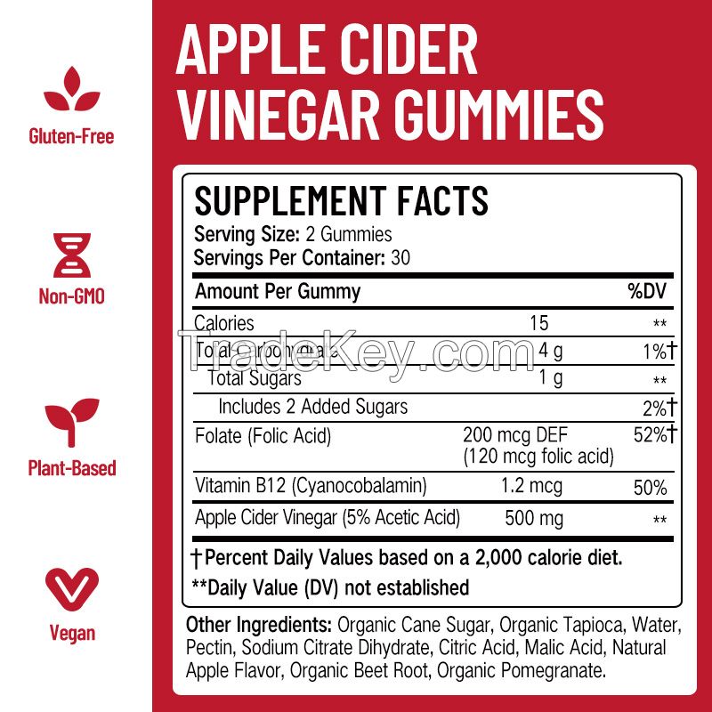 OEM Gummy Slimming Apple cider vinegar gummies vitamins healthcare supplement keto weight loss products slimming gummies