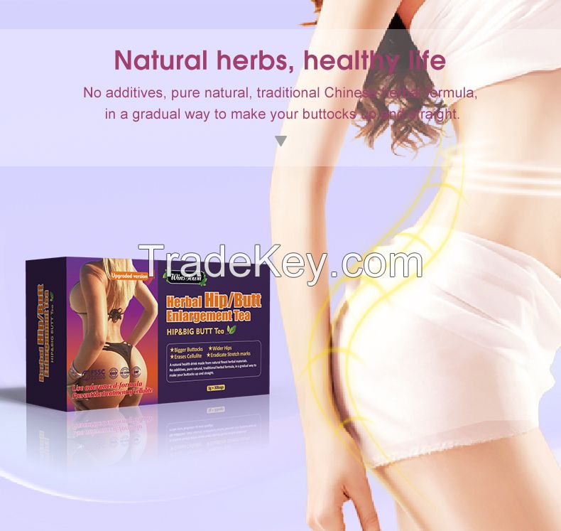 Private brand Bigger Hip Up tea Fully Effective Enhancement Sexy Firming Buttock supplements hip and big butt tea