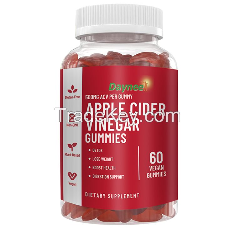 Oem Organic Supplement Apple Cider Slimming Fat Burner Green Apple Cider Vinegar Weight loss Gummies