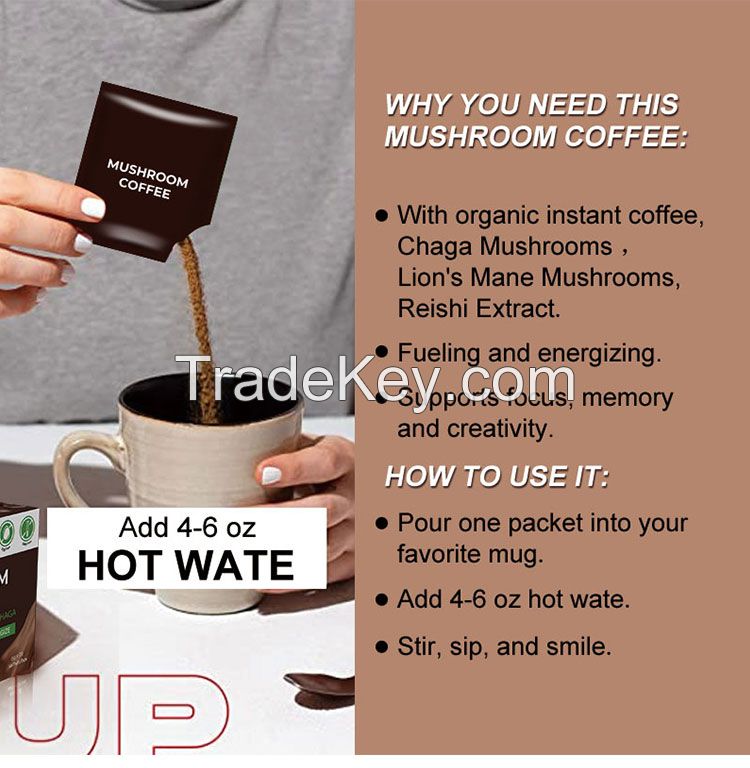 Private Label Reishi Coffee in Mushroom Extract