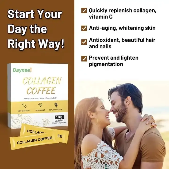 Collagen coffee peptide unique women skin beauty products