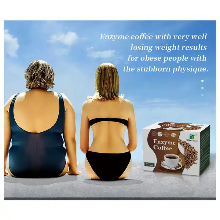 OEM/ODM Natural Plant Extract Enzyme Added Black Coffee Powder Slimming Enzyme Coffee For Weight Loss