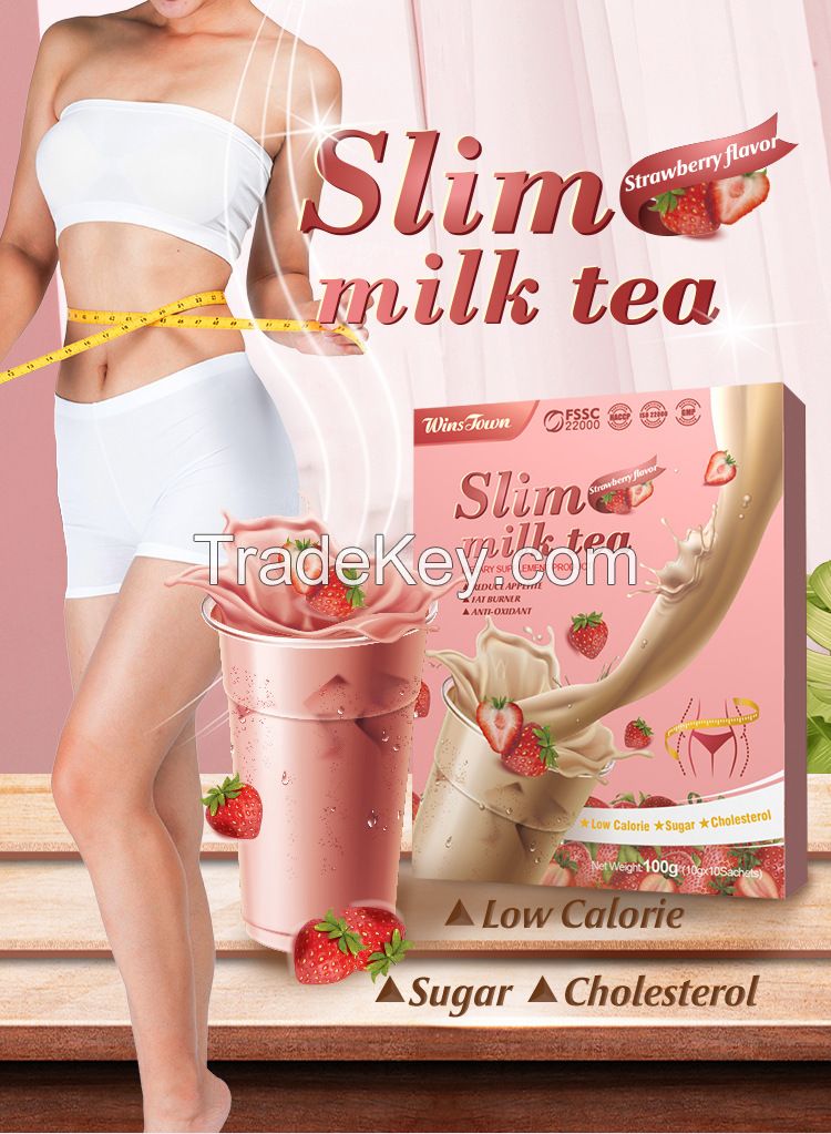 Original Slim Milk Tea Meal replacement lose weight Herbs diet fat blaster nutrition shake slimming burner Detox tea