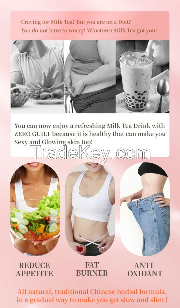 Original Slim Milk Tea Meal replacement lose weight Herbs diet fat blaster nutrition shake slimming burner Detox tea