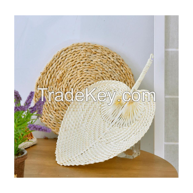 Wholesale traditional bamboo hand fan from Vietnam Natural palm leaf hand fan for sale hanging fan made of bamboo for export