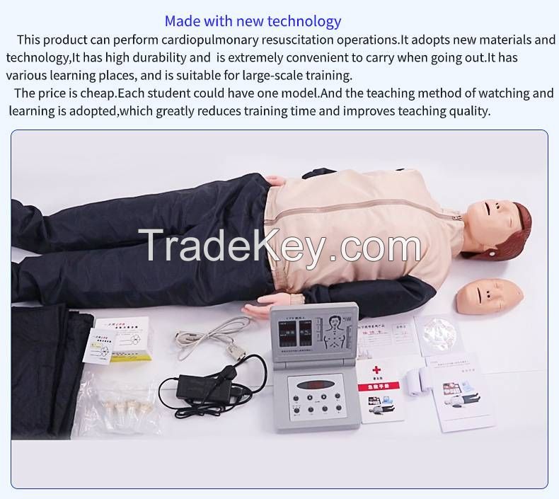 Advanced CPR Manikin Cardiopulmonary Resuscitation Training Simulator