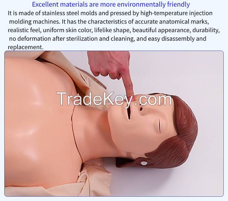 Advanced CPR Manikin Cardiopulmonary Resuscitation Training Simulator