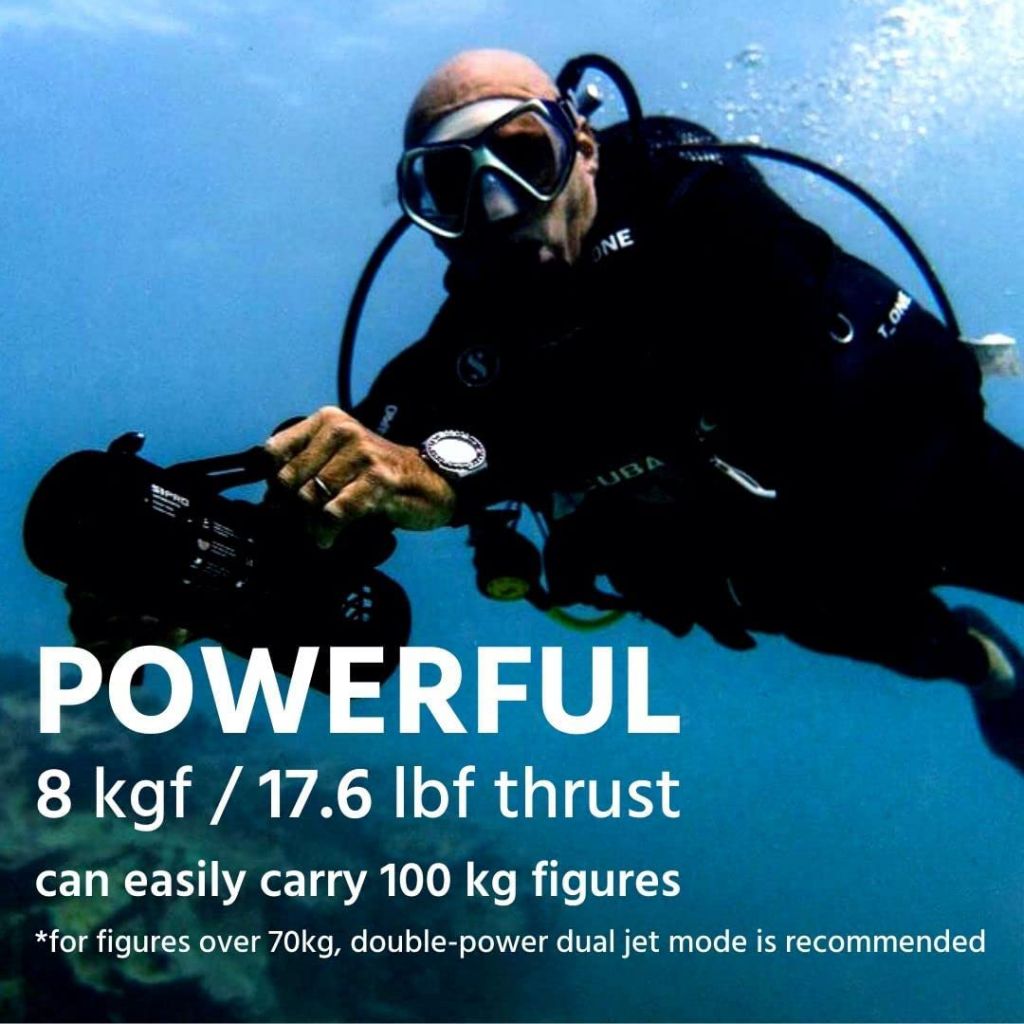 Kuorui Underwater Sea Scooter S1 PRO with Action Camera Mount 40m Depth Rating for Diving Snorkeling Swimming