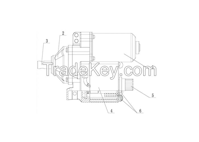 Greenhouse DC voltage gear motor for film roll up ventilation