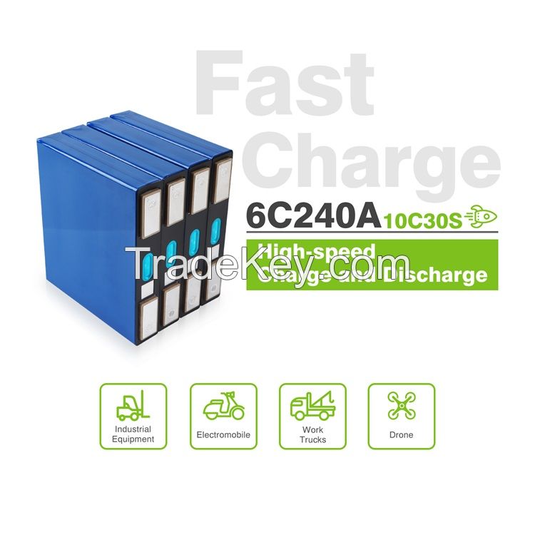 Grade A 6C Fast charge 3.2v 40ah lifepo4 battery cell Ready to ship Prismatic Lithium iron 10C discharge