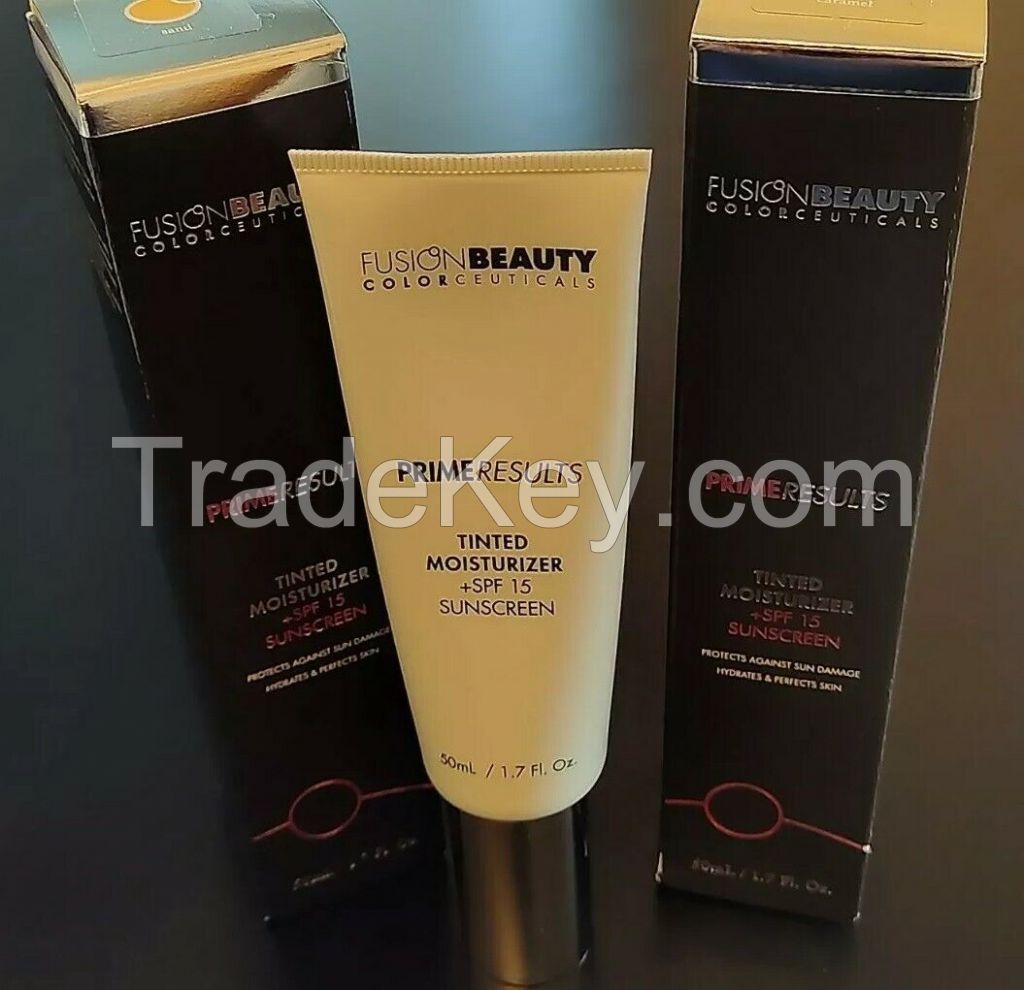 Fusion Beauty PRIMERESULTS Tinted Moisturizer SAND 1.7oz (LOT OF 2) NIB