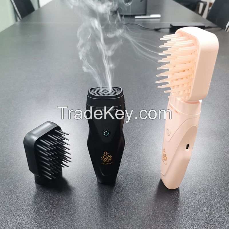 2 in 1 Wholesale Bakhoor Electric Censer Incense Burner Women Use With A Comb Top