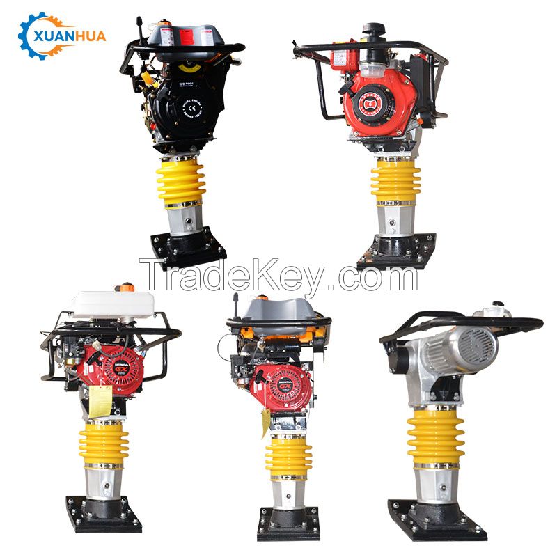 electric earth tamper machine soil compactor tampering rammer machine with 24 hours online after-sale service