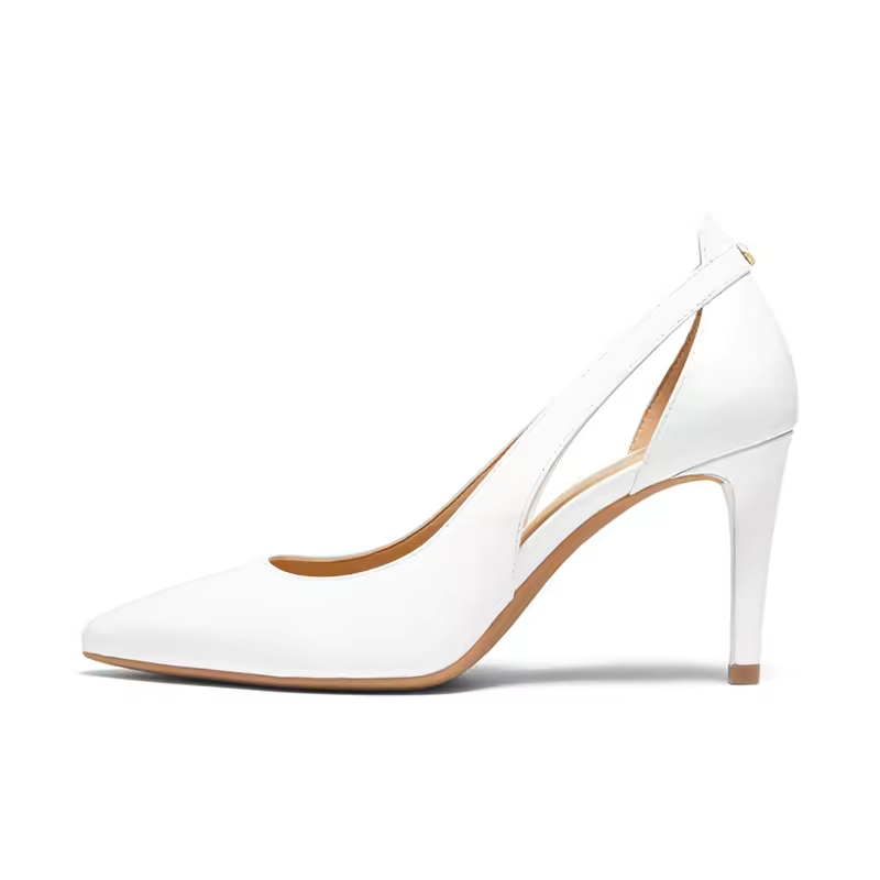 Elegant Ivory White Dress Shoes Casual Wedding Women High Heels Bridal Footwear