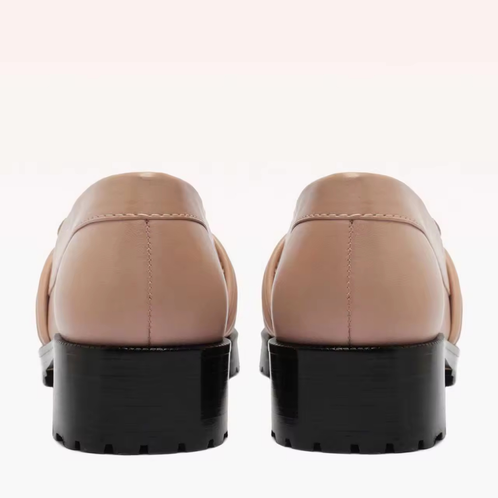 Rubber Chunky Sole Fashion Women Platform Loafers Shoes