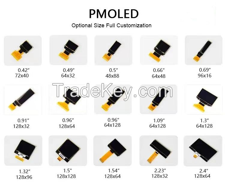 SSD1306 SSD1315 SSD1309 SPI I2C 0.42 0.66 0.78 0.91 0.96 1.3 1.5 1.6 2.42 3.12 Inch OLED Display