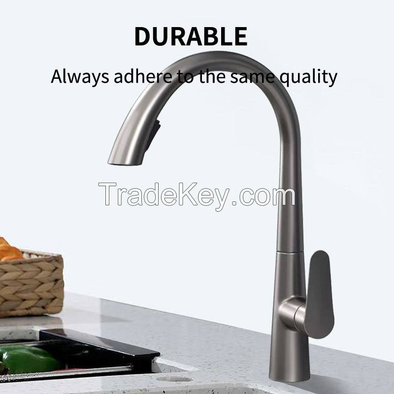 Stainless steel kitchen taps digital display temperature taps