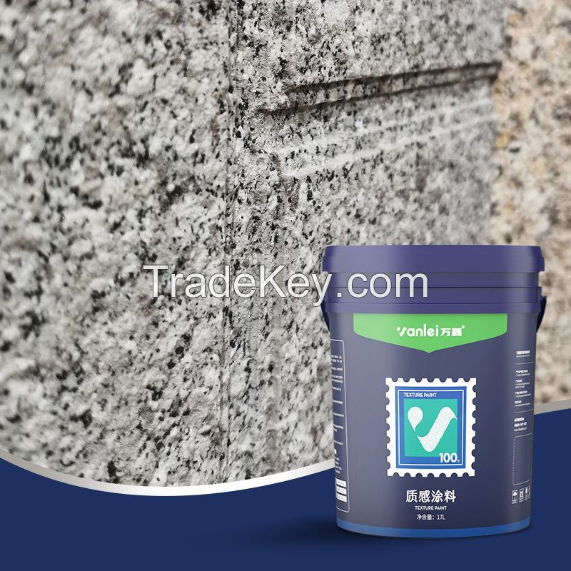 Wanlei Stone Paint Excellent Weather Resistance home Texture Wall Paint