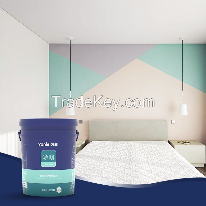 Wanlei Best Price Crack Resistance Semi-gloss Styrene Acrylic Latex