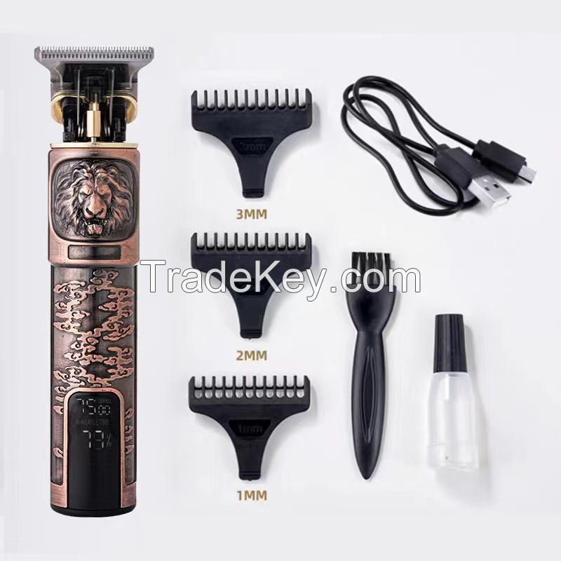 China suppliers High power Large capacity lithium electricity Electric fader retro T-shaped cutter head Hair clipper