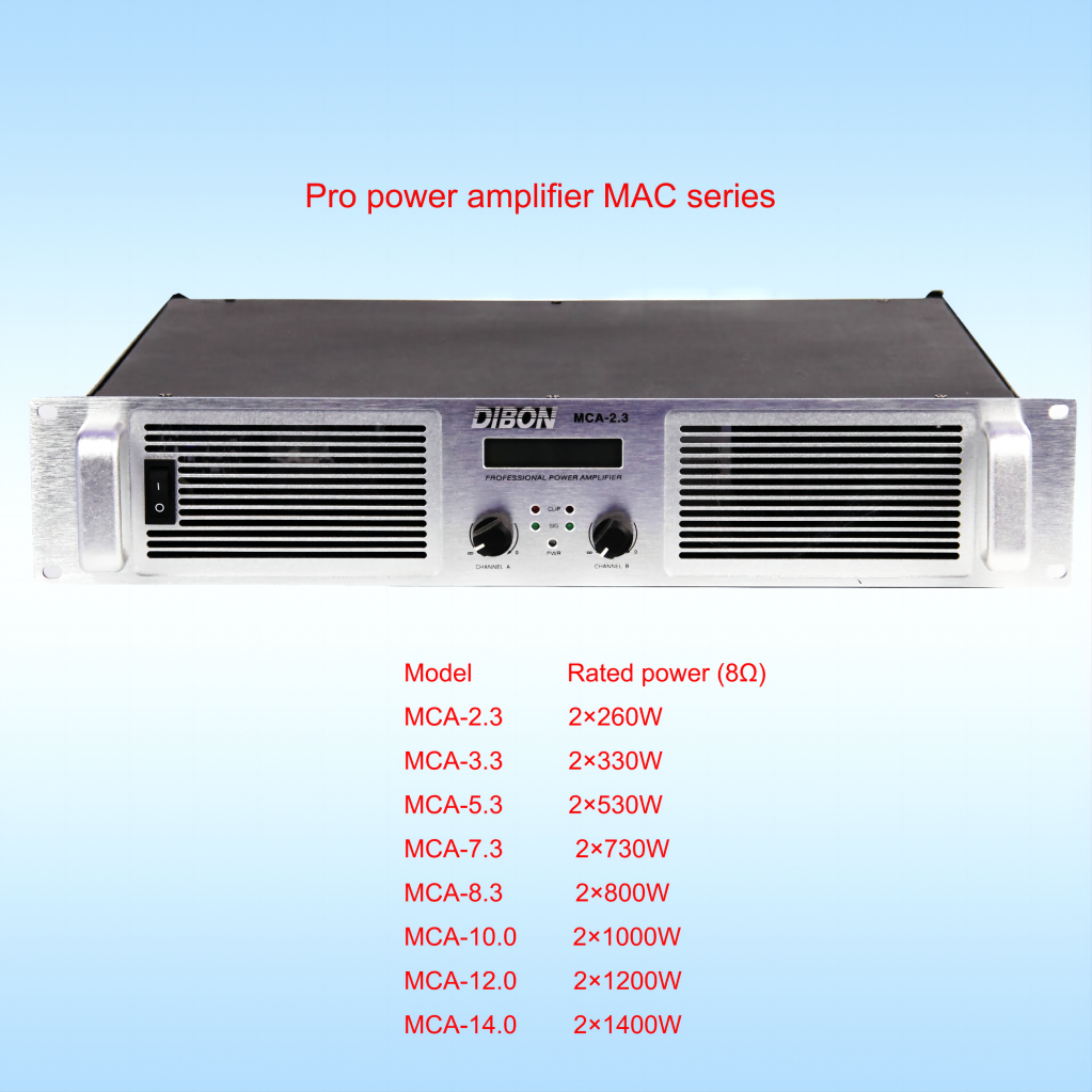 Pro power amplifier-MCA-2.3