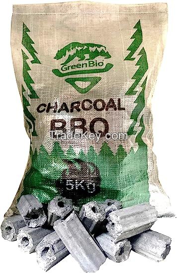 Restaurant grade BBQ charcoal Pini Kay briquettes, suitable for grilling