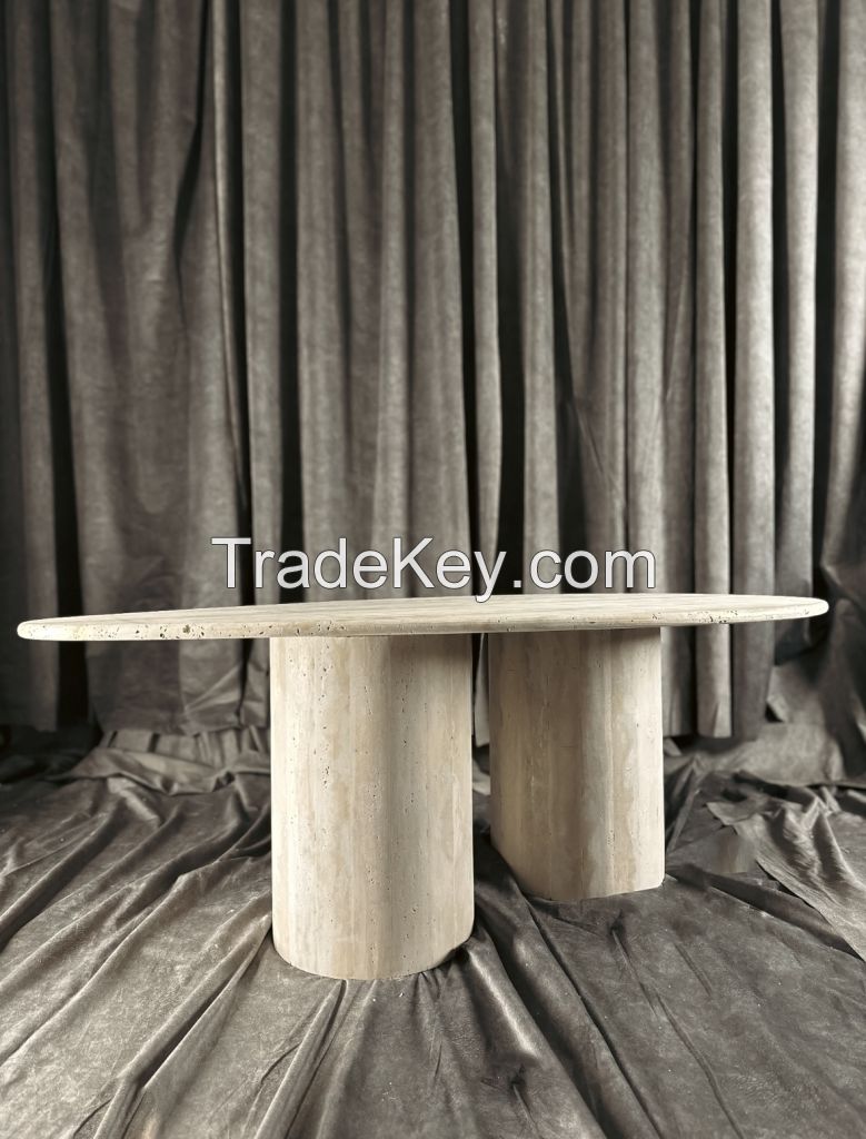 Marble table Travertine