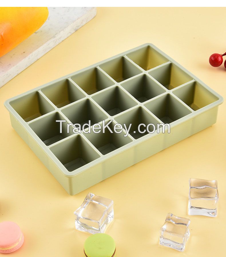 Silicone Ice Cube Molds for Chilled Drinks, Baby Food Ice Cube Tray with Lid