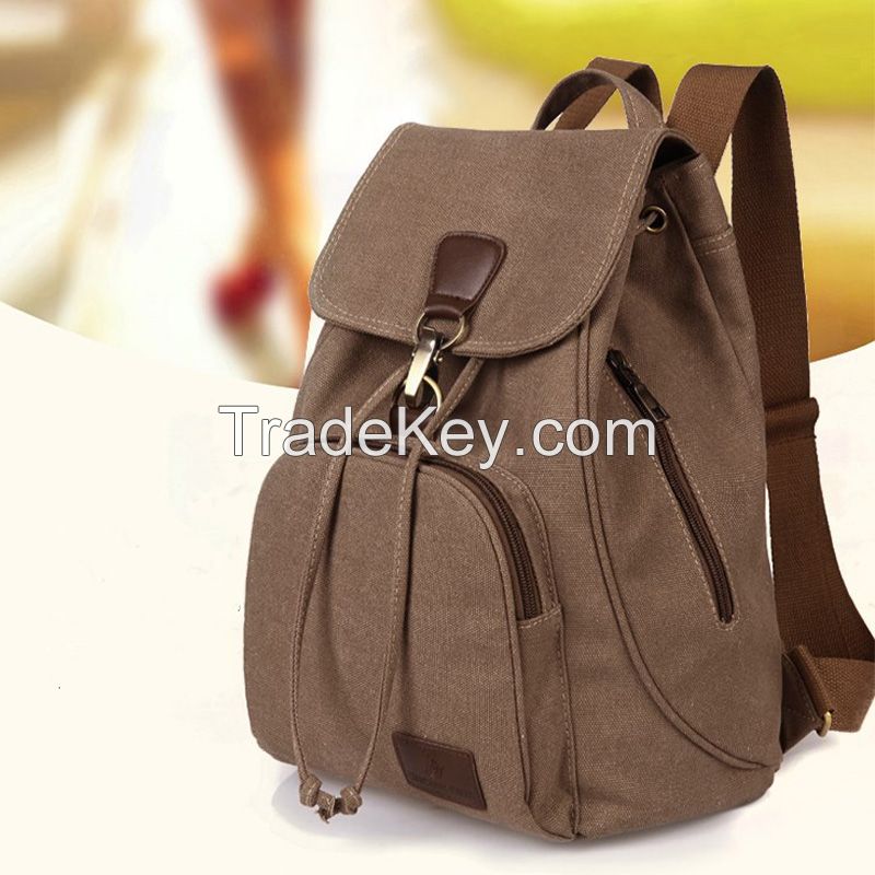 Lady's Fashion Canvas Backpack Bags