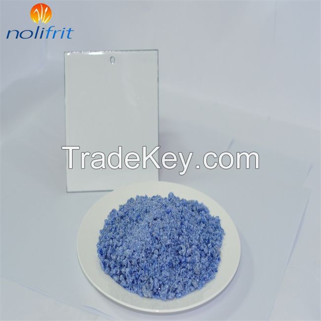 Titanium white cover coat enamel frit for steel cold coil