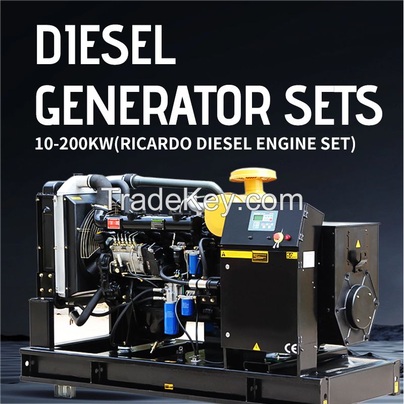 Diesel generator set (open) 10-200KW(Ricardo diesel set)