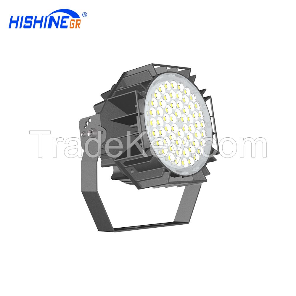 Hishine Group private model product 120W aluminum housing LED high mast security light for football field RGB supported