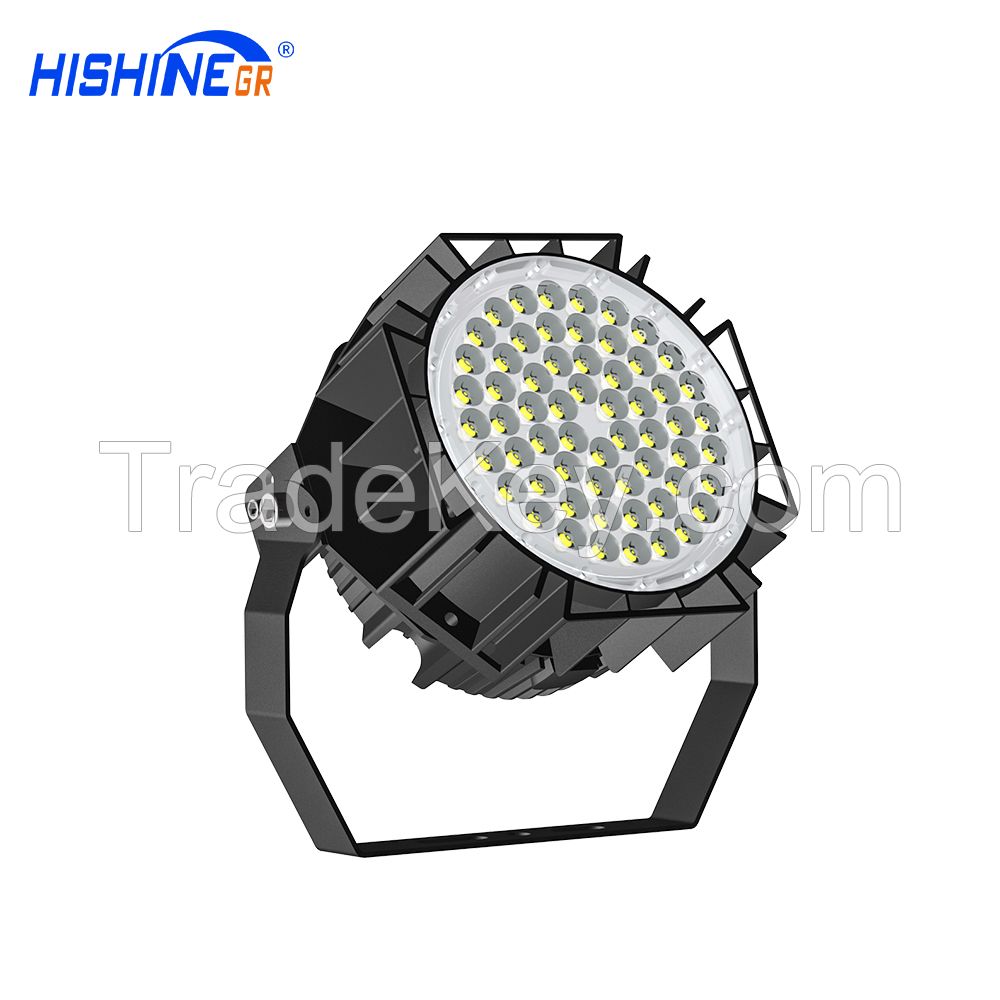 Hishine Group private model product 120W aluminum housing LED high mast security light for football field RGB supported