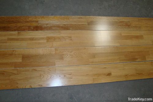 three layer three strip wood flooring in oak, walnut , maple, cherry