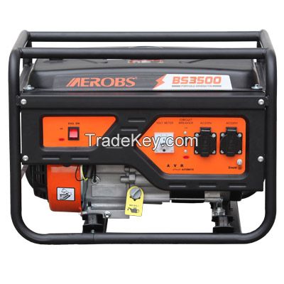 BS3500 3kw 3kw 3000W Mini Gasoline Generators Power Low Noise Portable