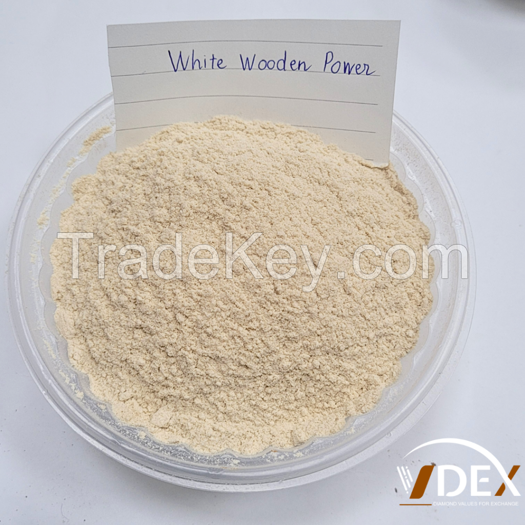 white wood powder