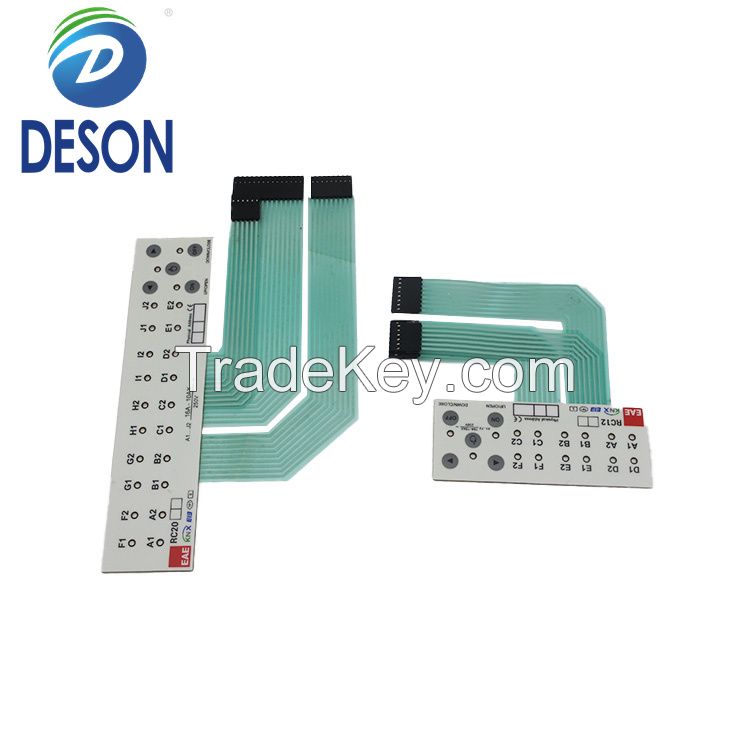 Deson Customized Membrane Panel for Machine Electronic Appliances Car Dashboard Led Backlight PC Panel