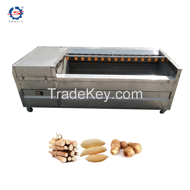 spiral potato washing and peeling machine