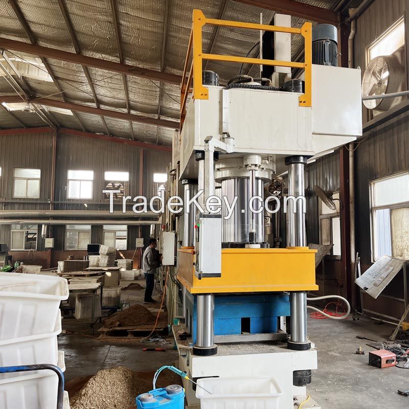 Rice straw husk sawdust waste wood bamboo pallet making machine