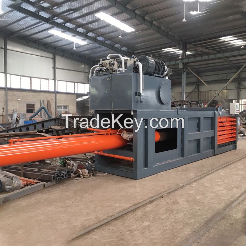 Scrap horizontal aluminum can baling machine hydraulic baler 