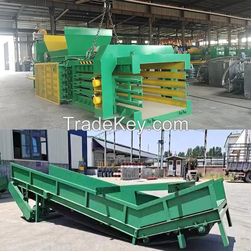 Scrap horizontal aluminum can baling machine hydraulic baler 